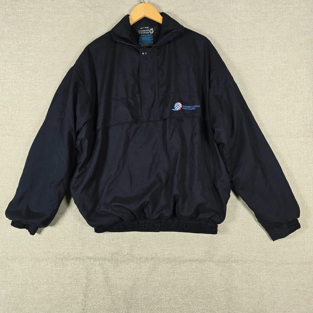 Sunderland‎ of Scotland Golf Jacket Small Fits L XL Vintage Pullover Windbreaker
